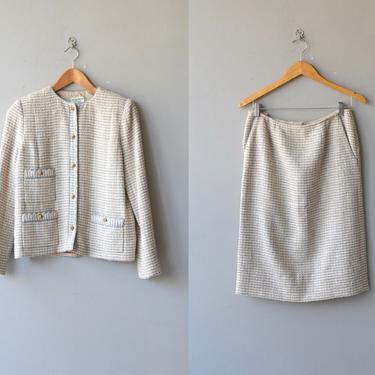 Chanel suit | vintage boucle jacket and skirt | vintage Chanel jacket 