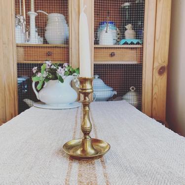 Beautiful vintage French brass candle holder — BCH 