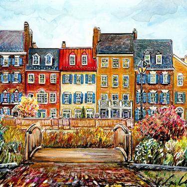 Row Homes in Old Town Alexandria by Cris Clapp Logan 