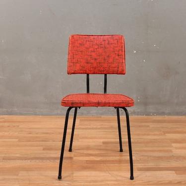 Atomic Red Vinyl Side Chair