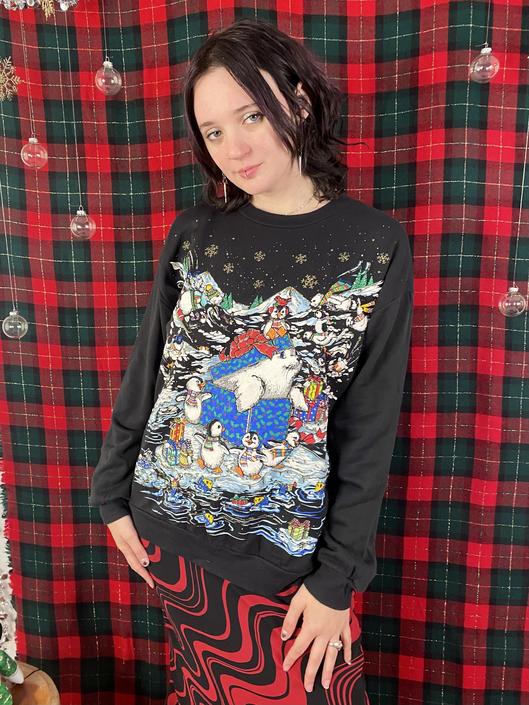 Super Soft Penguin Holiday Sweatshirt