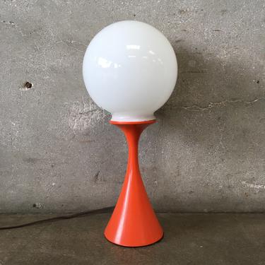Vintage Orange Table Lamp by Laurel