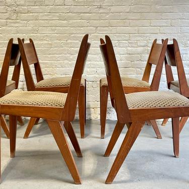 PROJECT PIECE // Mid Century Modern Mahogany Dining CHAIRS, Set of 6 