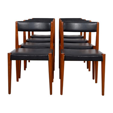 Set of 8 Danish Modern Teak Dining Side Chairs