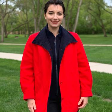 Double Layered Red Coat 