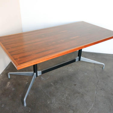 Eames Aluminum Group Rosewood Dining Table 