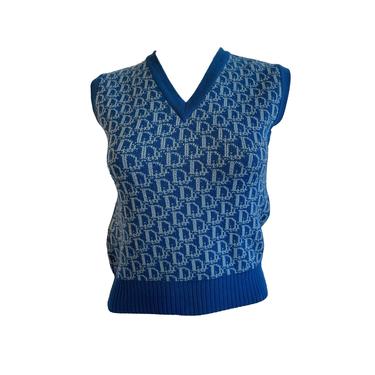 Dior Blue Monogram Sweater Vest