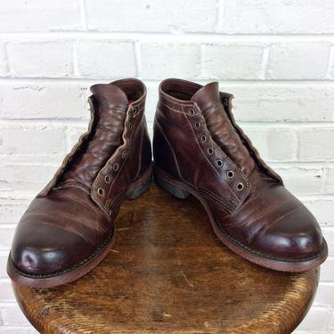 Size 8 1/2 M Vintage Frye Prison Workwear Boots w/ Cork Soles 