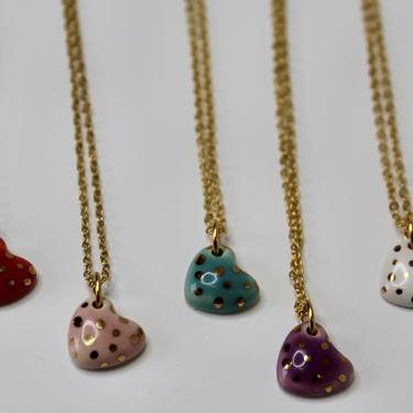 Conversation Hearts Mini Necklace/Gold