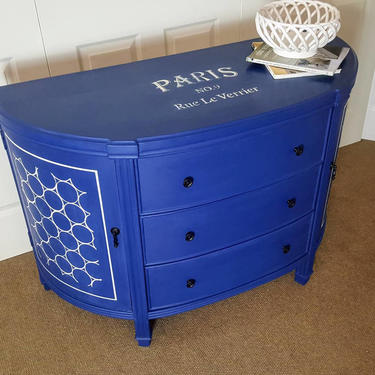 Napoleonic Blue Entry table / dresser / console / accent table by Unique