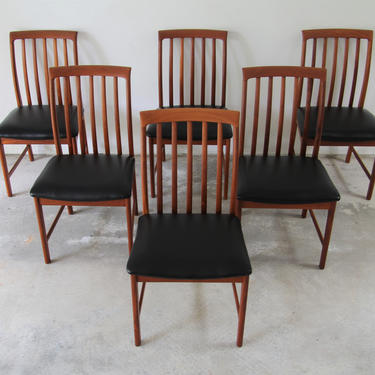 Dux Teak Dining Chairs Set of 6 