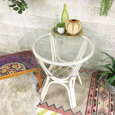 LOCAL PICKUP ONLY ----------------- Vintage Rattan Dining Table 
