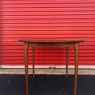 Mid Century Walnut Dining Table with 3 Leafs