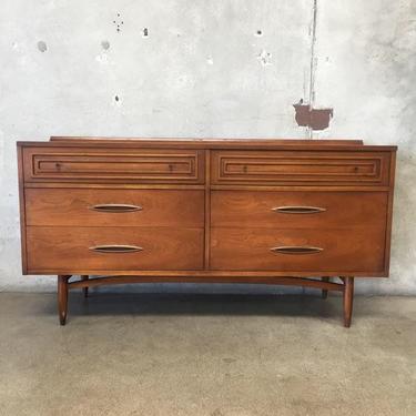 Free and Insured Shipping Within US - Solid Mid Century Modern 6 Drawer Dresser 