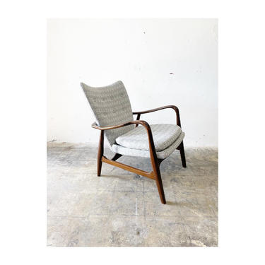 Danish Modern Madsen and Schubel Lounge Wingback Chair 