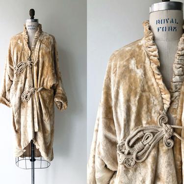 Doyenne silk velvet coat | 1920s coat | silk velvet 20s coat 