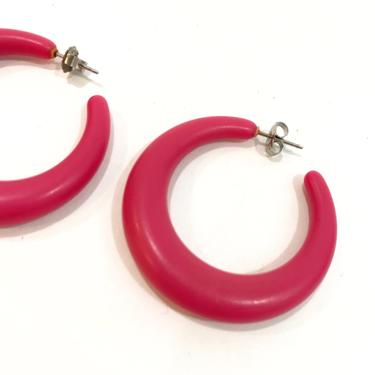 hot pink hoop earrings 
