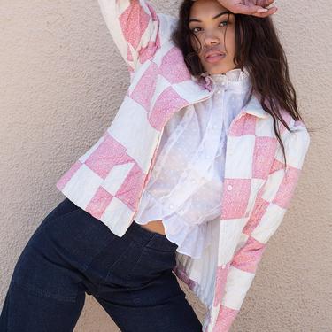 Quilted Pink Puff Jacket