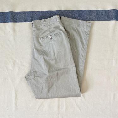 Size 31 x 32 Vintage 1950s Button Fly US Army 8oz Cotton Khaki Chino Pants 4 