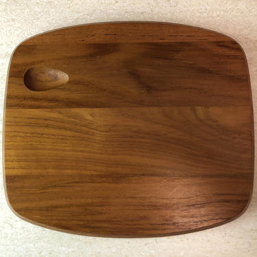 Dansk Staved Teak Cheese Tray / Cutting Board By Jens Quistgaard 