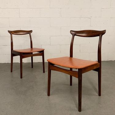 Eric Wørts Model 112 Rosewood Cow Horn Chairs