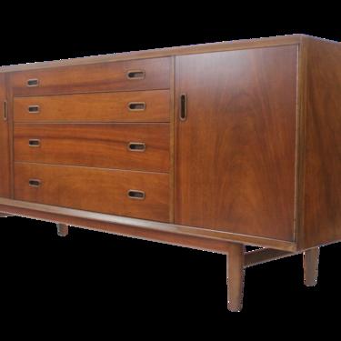 Scandinavian Modern Walnut Credenza / Dresser Designed by Arne Vodder
