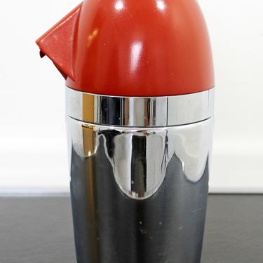 Art Deco Norman Bel Geddes 1935 Soda Kind Seltzer Syphon Red Top 