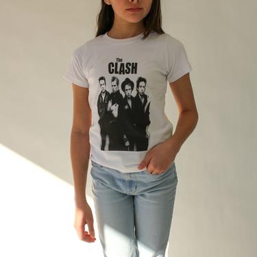 Vintage 80s Style Kids The Clash Tee Shirt | Siouxsie Sioux, The Clash, The Cramps, Bowie | 1980s Punk Rock Band Kids T-Shirt 