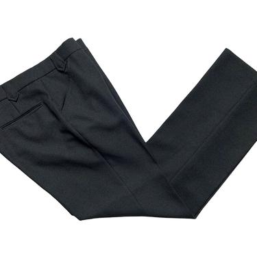Vintage 1970s Black Western Trousers ~ measure 32 x 30.75 ~ Pants ~ Talon Zipper ~ Rockabilly / Cowboy ~ 32 Waist 