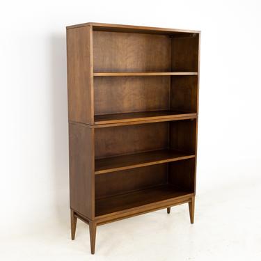 Paul McCobb for Planner Group Mid Century Maple 2 Piece Bookcase - mcm 