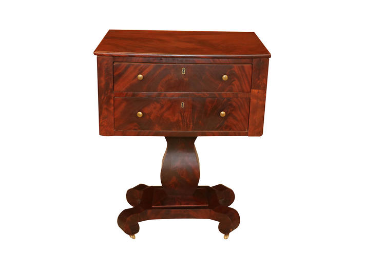 American Empire Style Side Table 