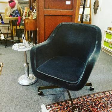 Velvet bumper, swivel office chair. $375