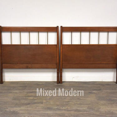 Solid Birch Planner Group Twin Headboards- a Pair 