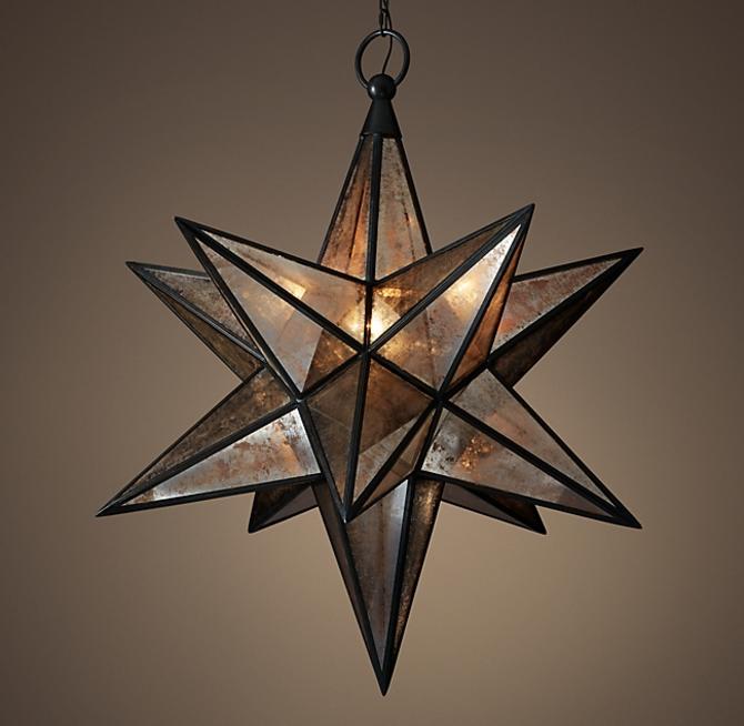 Large Moravian Star Pendant Light, Large Moravian Star Light Fixture