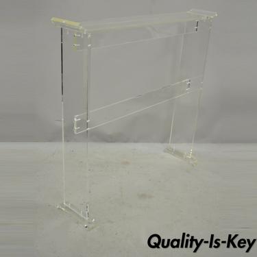 Lucite Acrylic 36" Small Narrow Skinny Hall Console Side Table