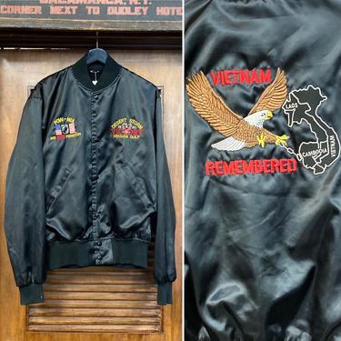 Vintage 1990’s Vietnam and Gulf War POW x MIA Military Bomber Jacket, 90’s Bomber Jacket, 90’s Military Jacket, Vintage Clothing 
