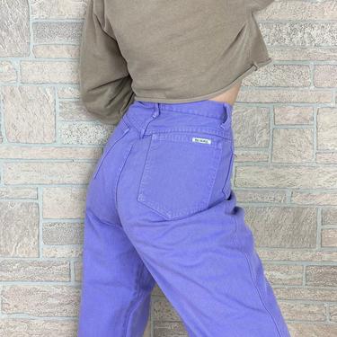 90's Ultra High Rise Lavender Bill Blass Jeans / Size 29 
