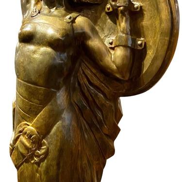 Bronze Statue of Gloire, a Woman in Tribute by Jules Bernaerts