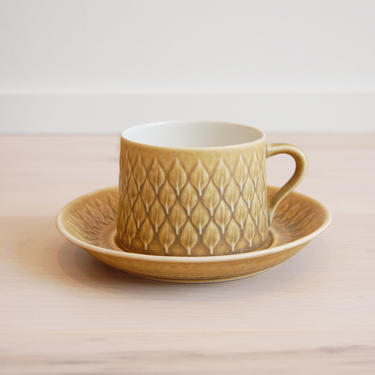 Danish Modern Quistgaard &amp;quot;Relief&amp;quot; Coffee/Tea Cup and Saucer for Kronjyden, Nissen 