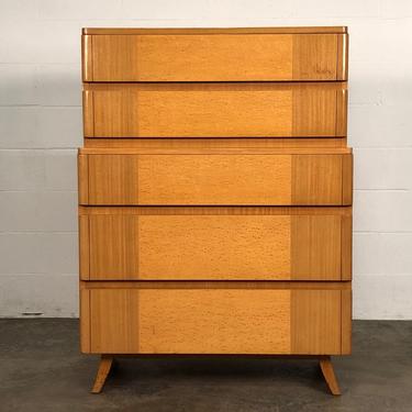 Rway Mid-Century Modern 5-Drawer Dresser / Chest ~ Birdseye Maple 