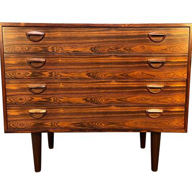 Vintage Danish Mid Century Modern Rosewood Chest of Drawers Dresser by Kai Kristiansen 