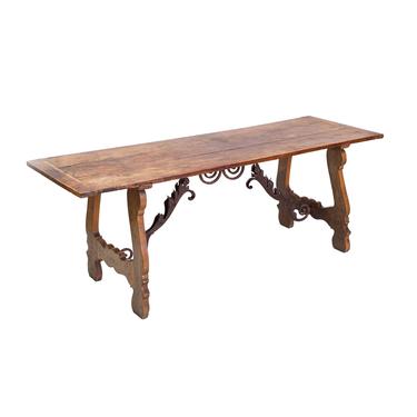 Early 19th Century Spanish Baroque-Style Elm Dining Table