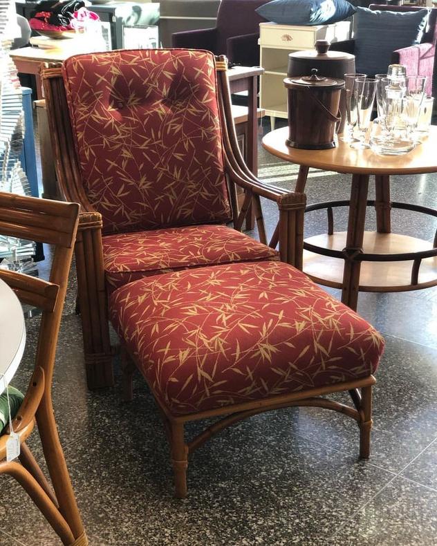 Haywood Wakefield Chair and Ottoman set! $595
