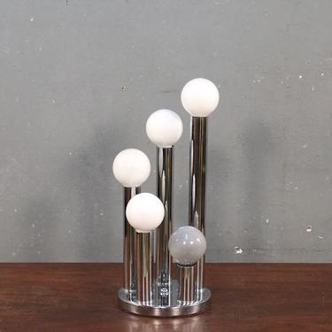 Petite Mod Chrome Cascading Orbs Table Lamp