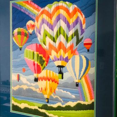 Hot Air Balloon Rainbow Art 