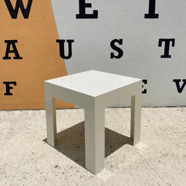 White Modern Side Table