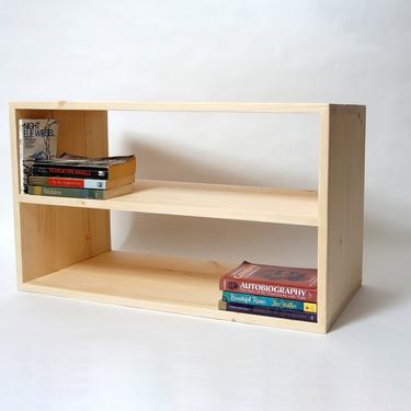 simple rectangle bookcase, Solid wood bookshelf - Raw 