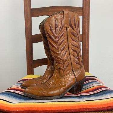 Vintage Leather Acme Cowboy Boots Size Men’s 7 1/2D 