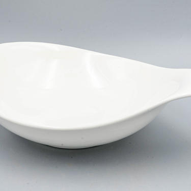 Hallcraft by Eva Zeisel Hallcraft White Serving Bowl | Vintage Designer Mid Century Modern Dinnerware | Atomic Era Shapes 