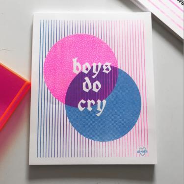 Boys Do Cry Risograph Print